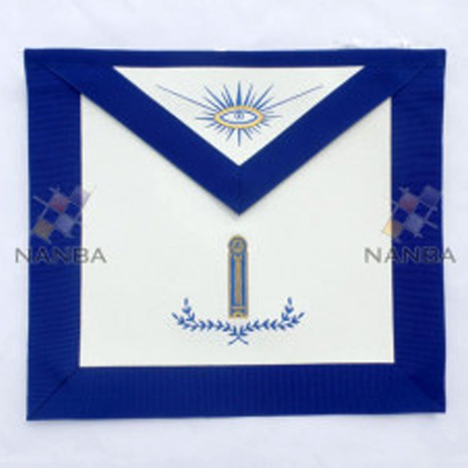 Masonic Red MB Apron Machine Made Embroidery Masonic Red MB Apron Machine Made Embroidery