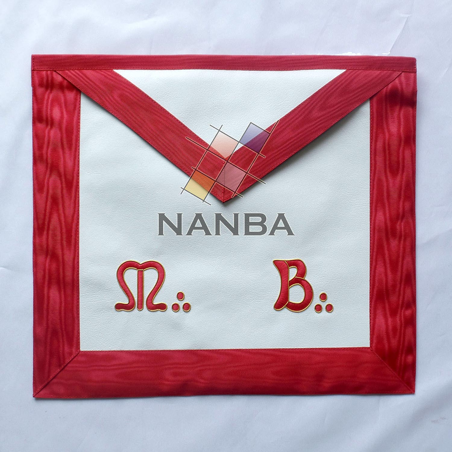 Masonic Red MB Apron Masonic Red MB Apron