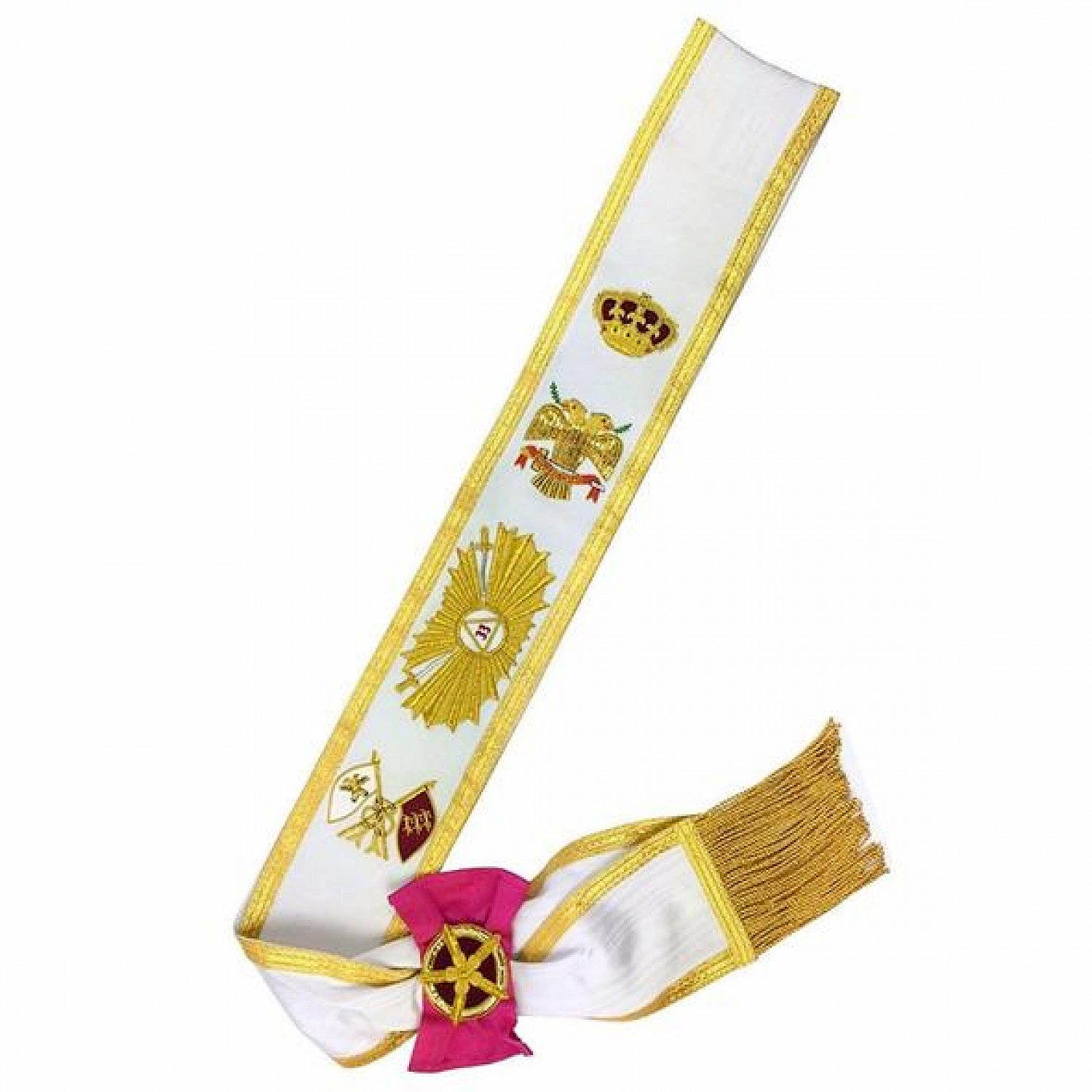 Masonic Regalia Rose Croix 33rd Degree Sash Masonic Regalia Rose Croix 33rd Degree Sash