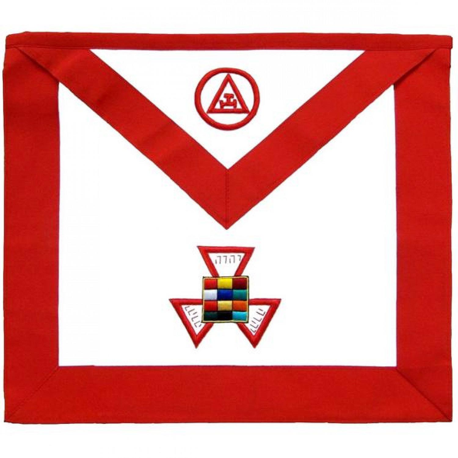 Masonic Royal Arch Past High Priest PHP Hand Embroidered Apron Masonic Royal Arch Past High Priest PHP Hand Embroidered Apron
