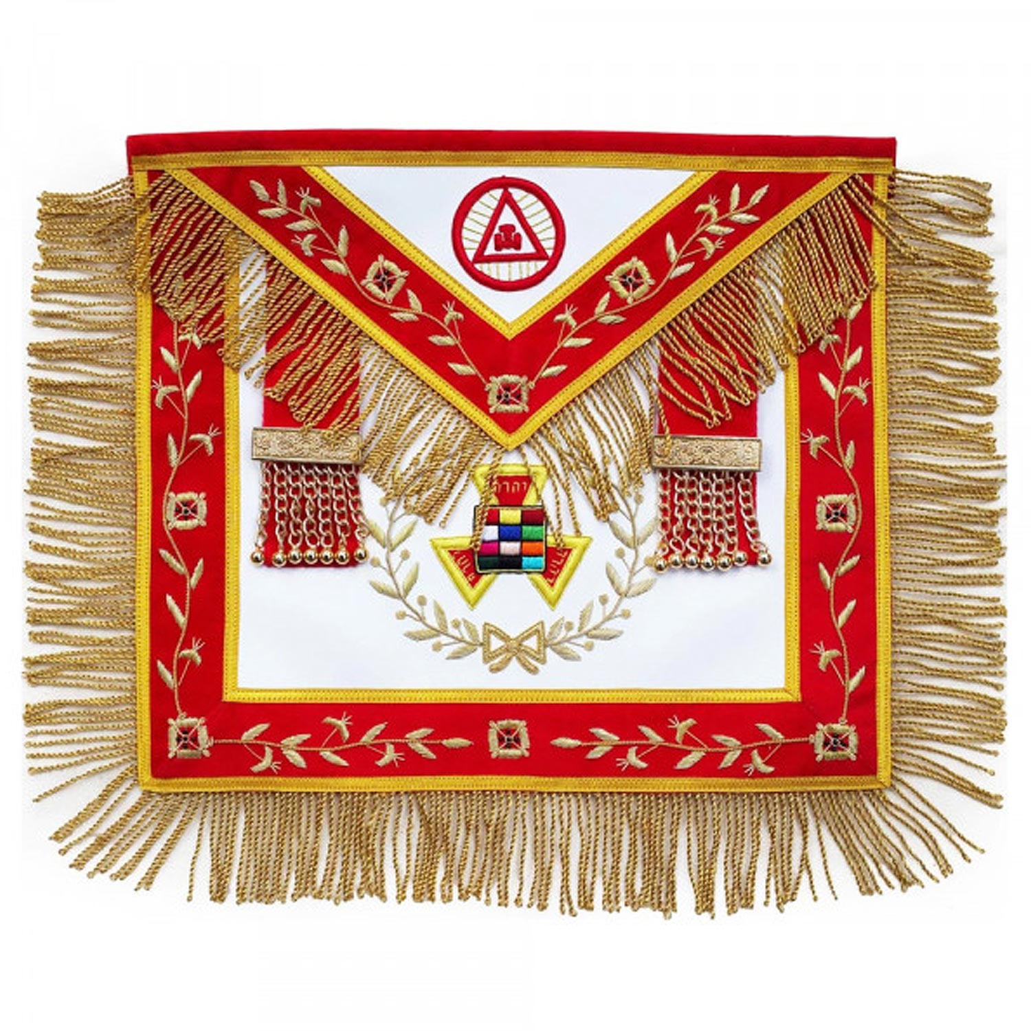 Masonic Royal Arch PHP Past High Priest Apron Bullion Hand Embroidered Masonic Royal Arch PHP Past High Priest Apron Bullion Hand Embroidered