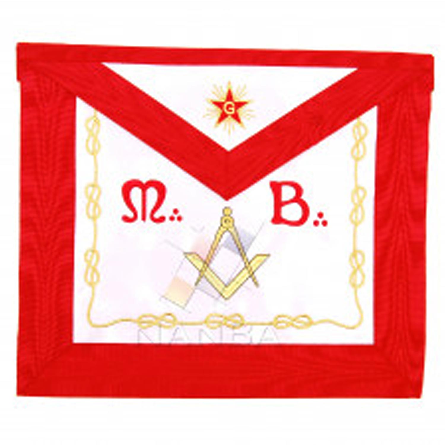 Masonic Scottish Rite AASR Master Apron M+B Hand Embroidered Apron Masonic Scottish Rite AASR Master Apron M+B Hand Embroidered Apron