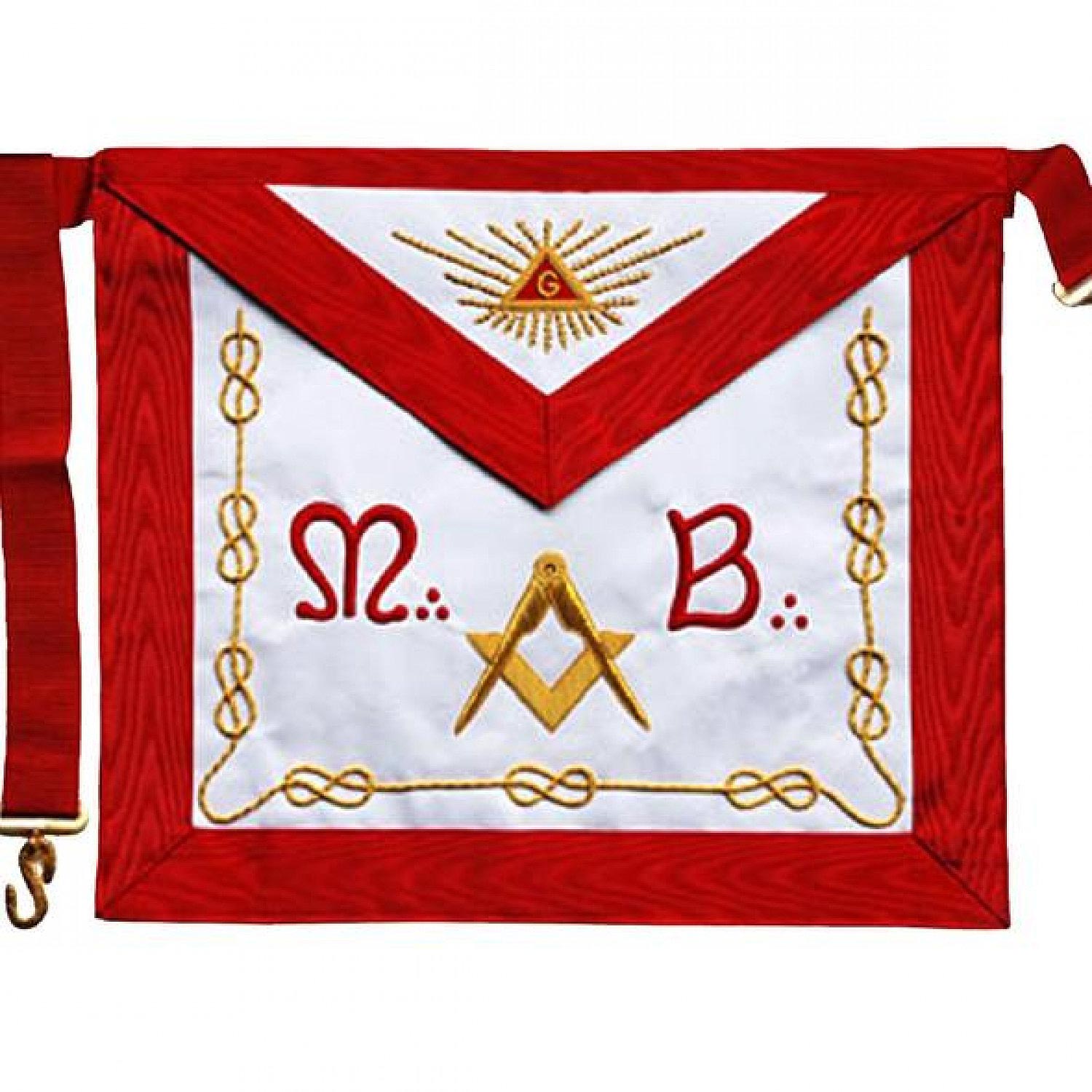 Masonic Scottish Rite AASR Master Apron MB Hand Embroidered Apron Masonic Scottish Rite AASR Master Apron MB Hand Embroidered Apron