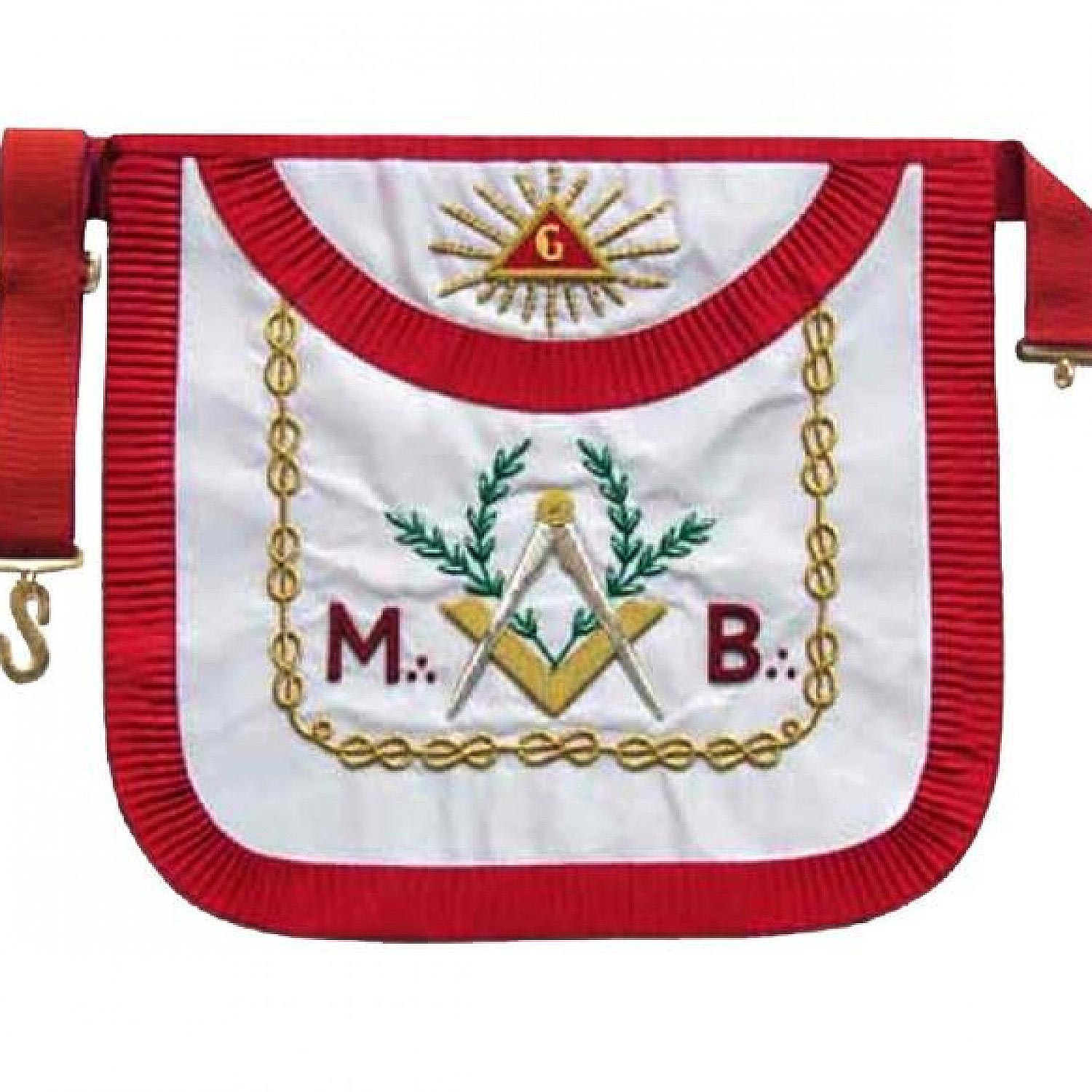 Masonic Scottish Rite AASR MB Round Hand Embroidered Apron Masonic Scottish Rite AASR MB Round Hand Embroidered Apron