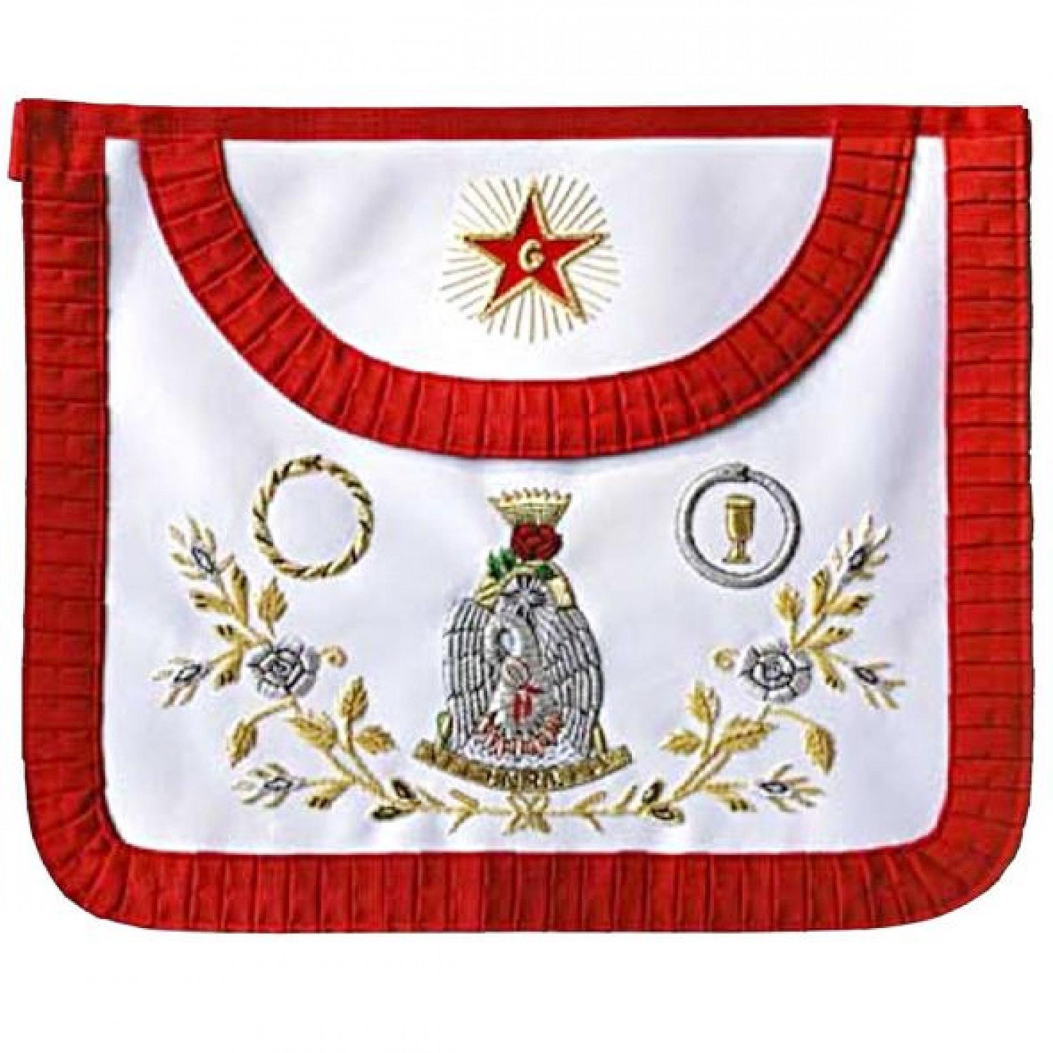 Masonic Scottish Rite AASR Round Satin Apron 18th Degree Masonic Scottish Rite AASR Round Satin Apron 18th Degree