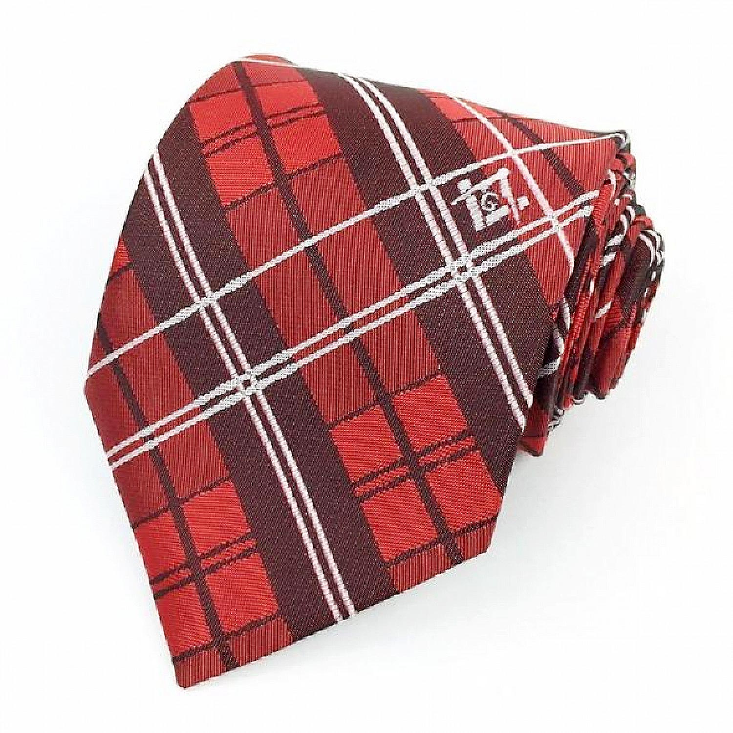 Masonic Scottish rite Rose Croix Tie with Square Compass and G Red Masonic Scottish rite Rose Croix Tie with Square Compass and G Red