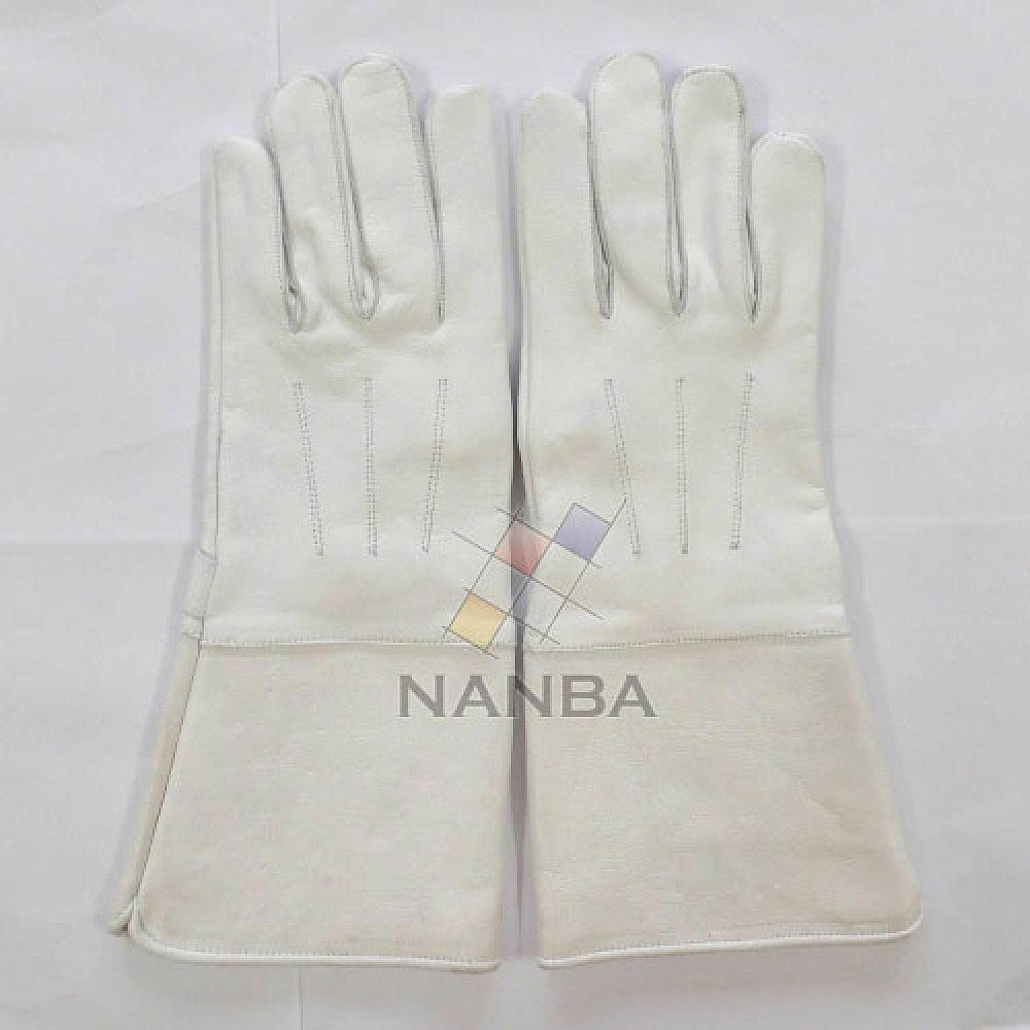 Masonic White Leather Gloves Masonic White Leather Gloves
