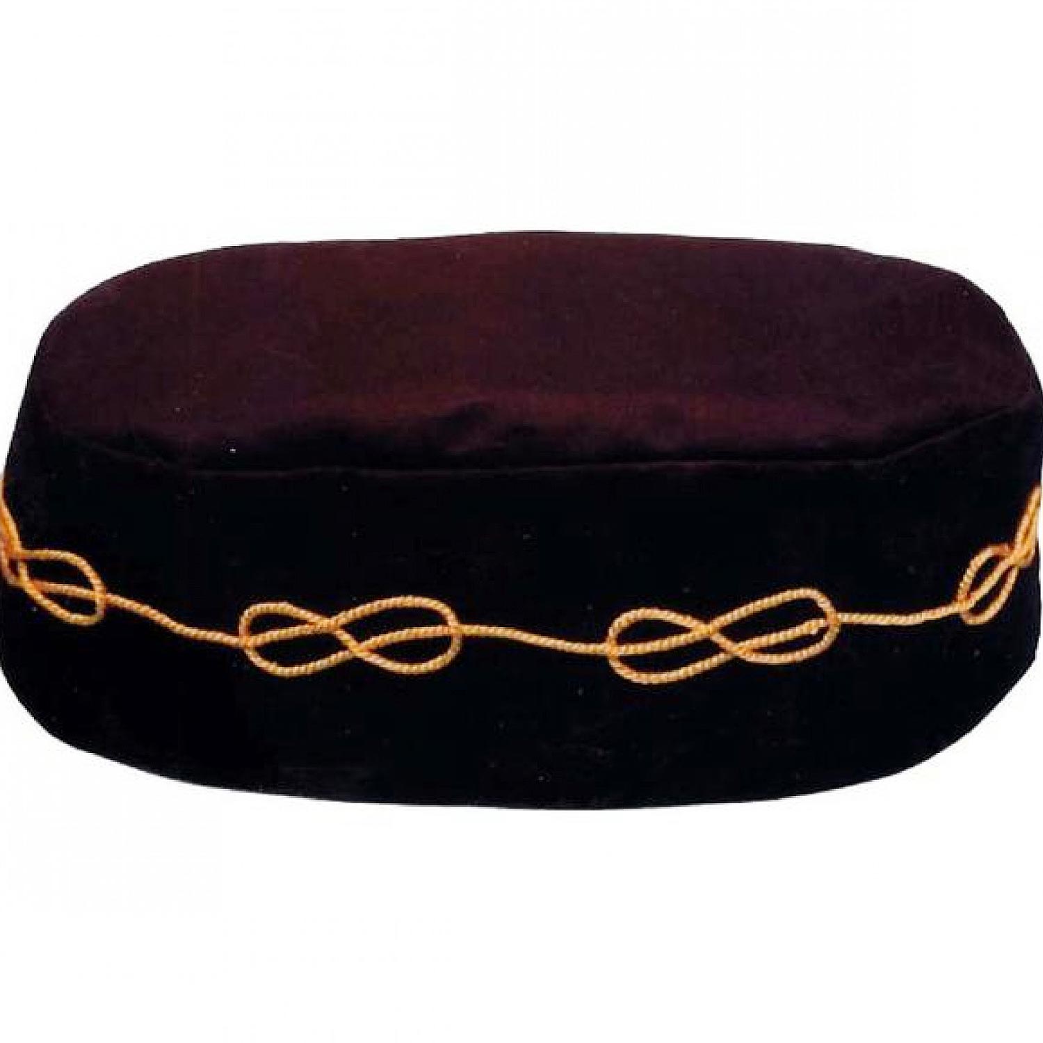 Master Mason Black Hat with Braid Master Mason Black Hat with Braid
