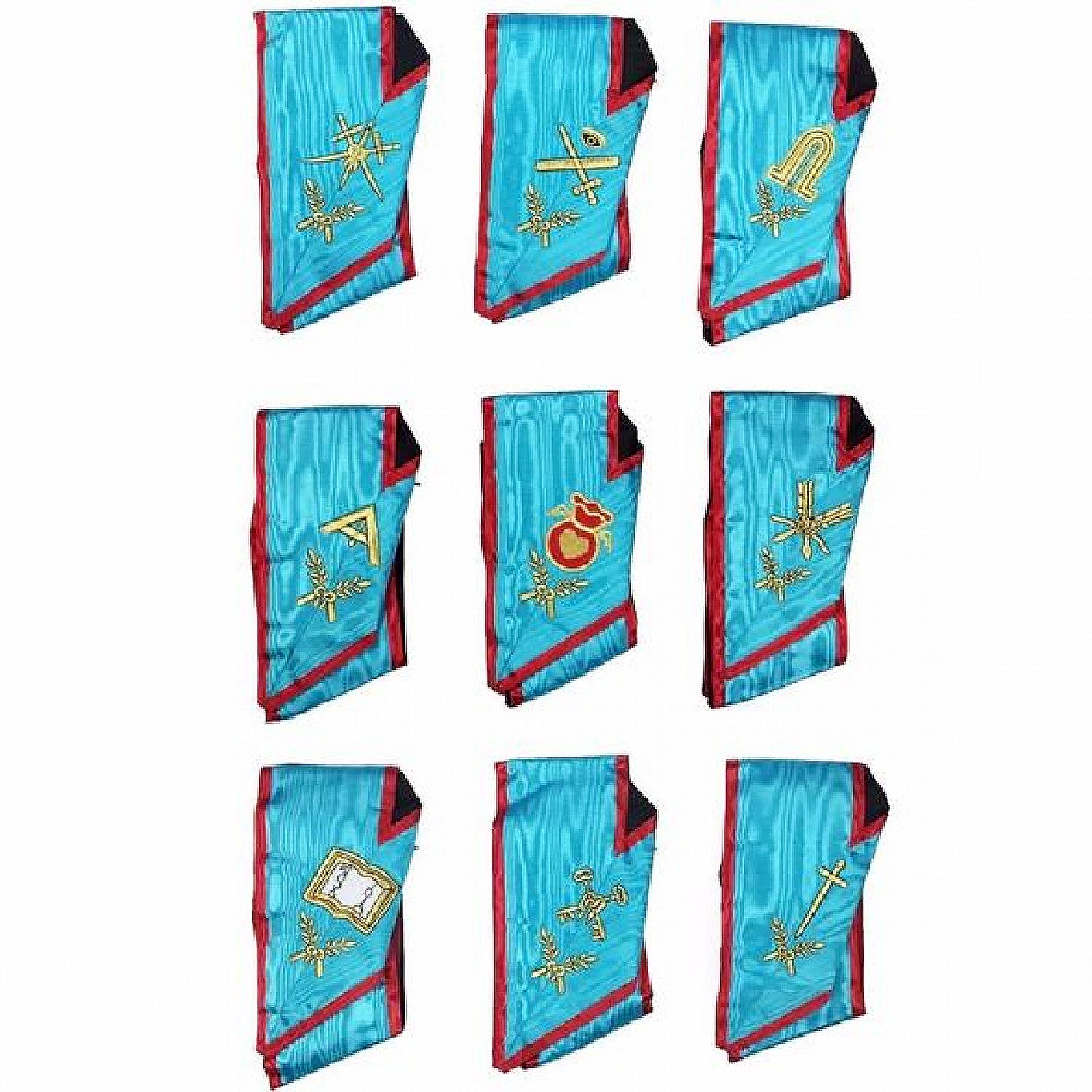 Memphis Misraim Officer Collars Machine Embroidery Set Memphis Misraim Officer Collars Machine Embroidery Set