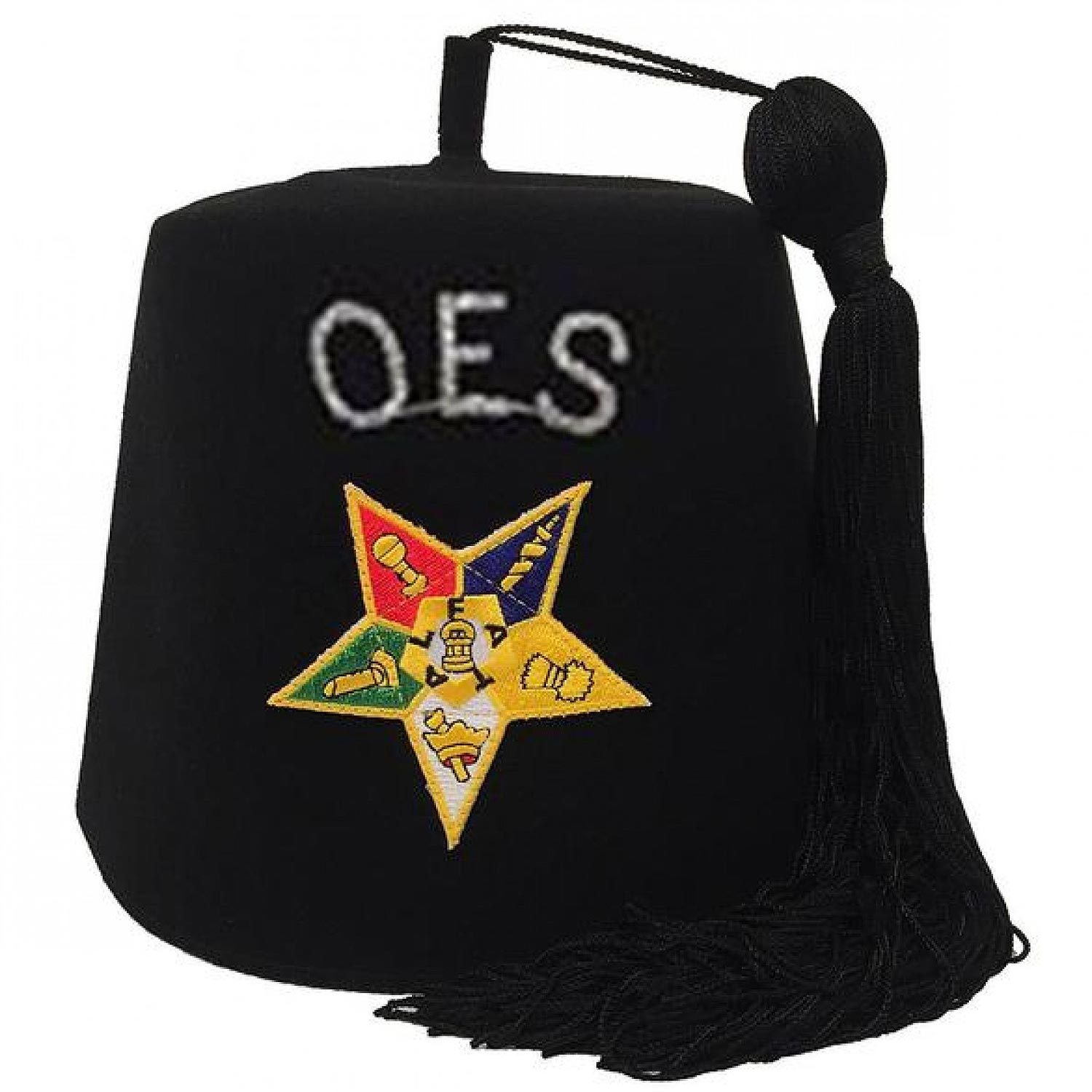 Order of the Eastern Star OES Black Fez Order of the Eastern Star OES Black Fez