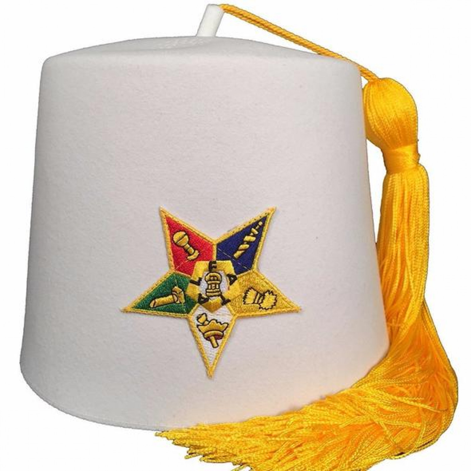 Order of the Eastern Star OES White Fez Order of the Eastern Star OES White Fez