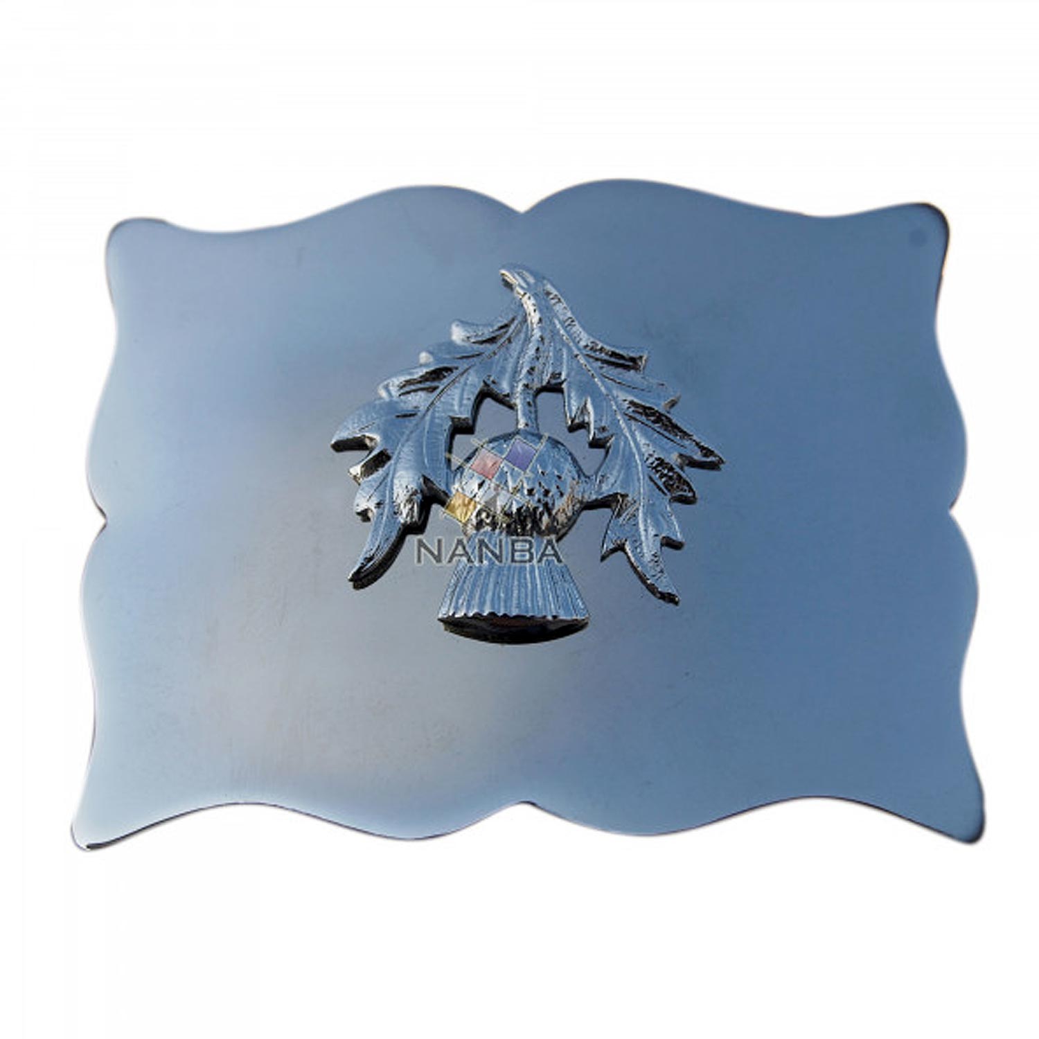Plain Thistle design chrome buckle | Plain Thistle Buckle | Kilt Belt Buckle | Belt Plain Thistle design chrome buckle | Plain Thistle Buckle | Kilt Belt Buckle | Belt