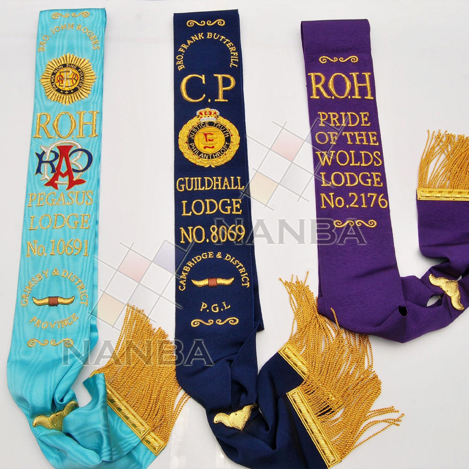 RAOB Sashes Embroidered RAOB Sashes Embroidered