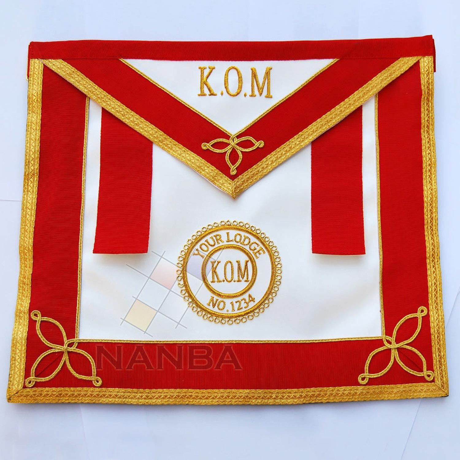 RAOB UNDRESS APRON WITH EMBLEM KOM RAOB UNDRESS APRON WITH EMBLEM KOM