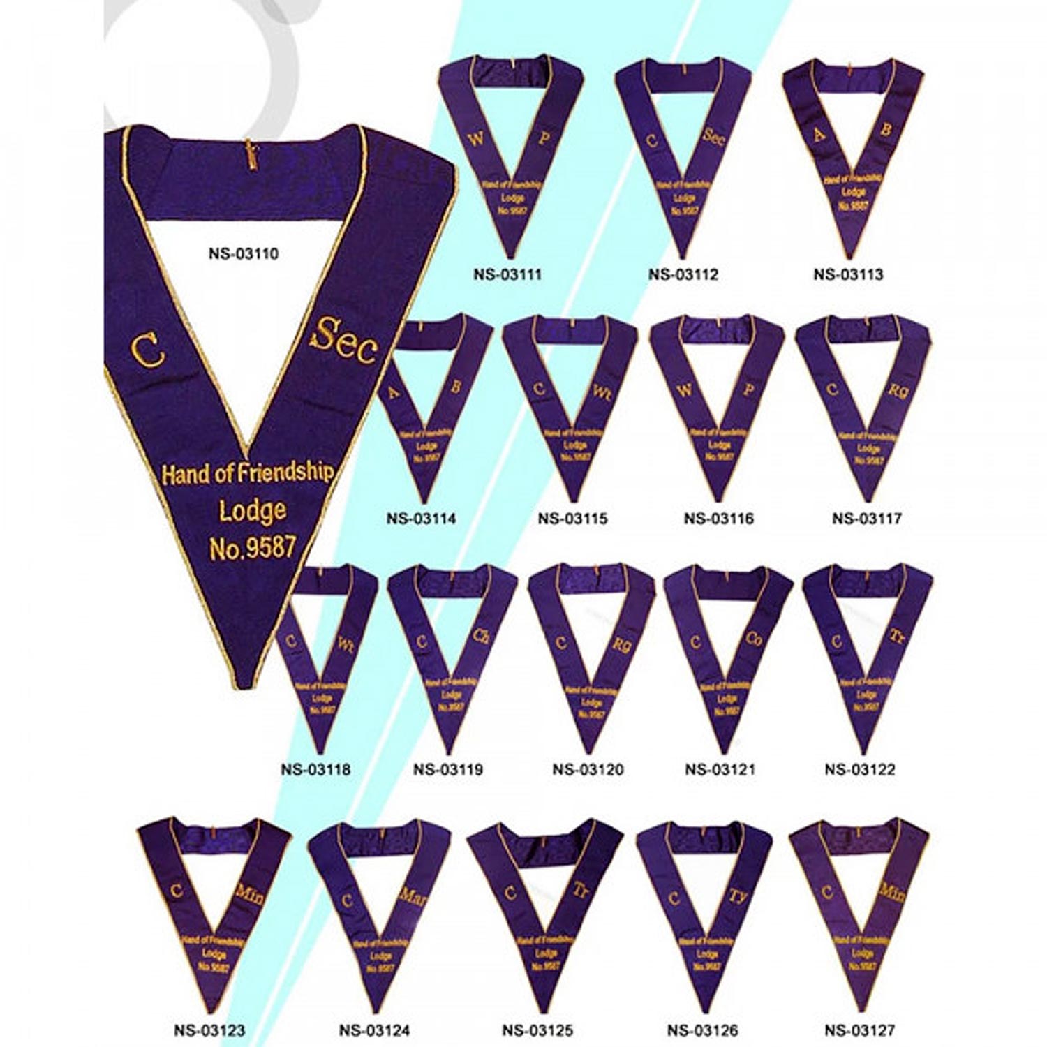 Royal Antediluvian Order of Buffaloes RAOB - Collars Royal Antediluvian Order of Buffaloes RAOB - Collars