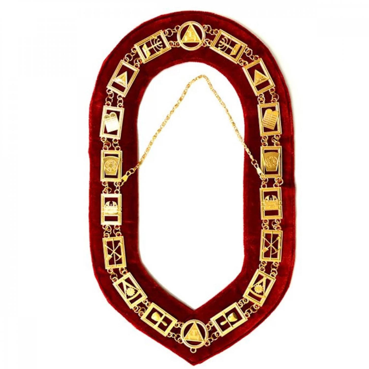 Royal Arch - Masonic Chain Collar - Gold/Silver On Purple Royal Arch - Masonic Chain Collar - Gold/Silver On Purple