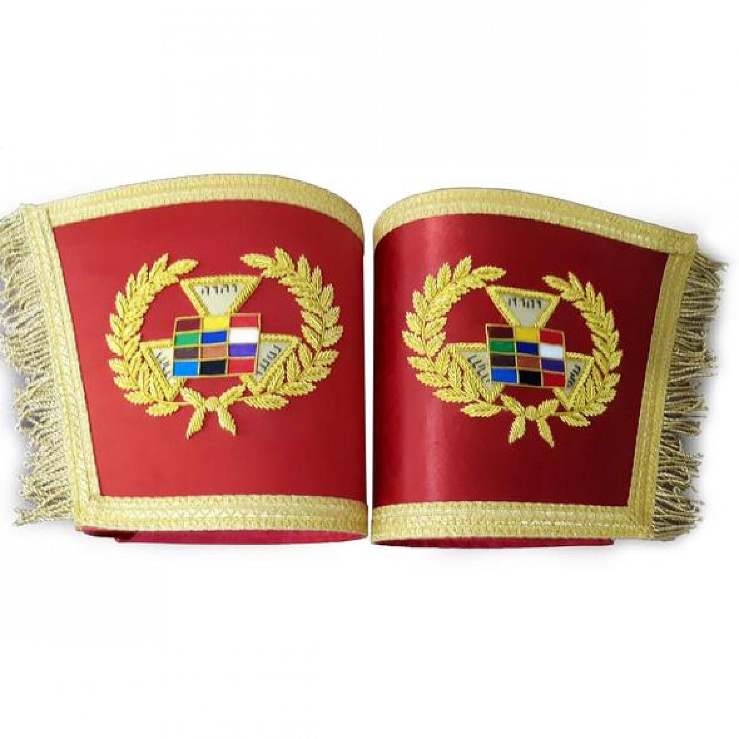 Royal Arch Masonic Gauntlet Cuffs Royal Arch Masonic Gauntlet Cuffs