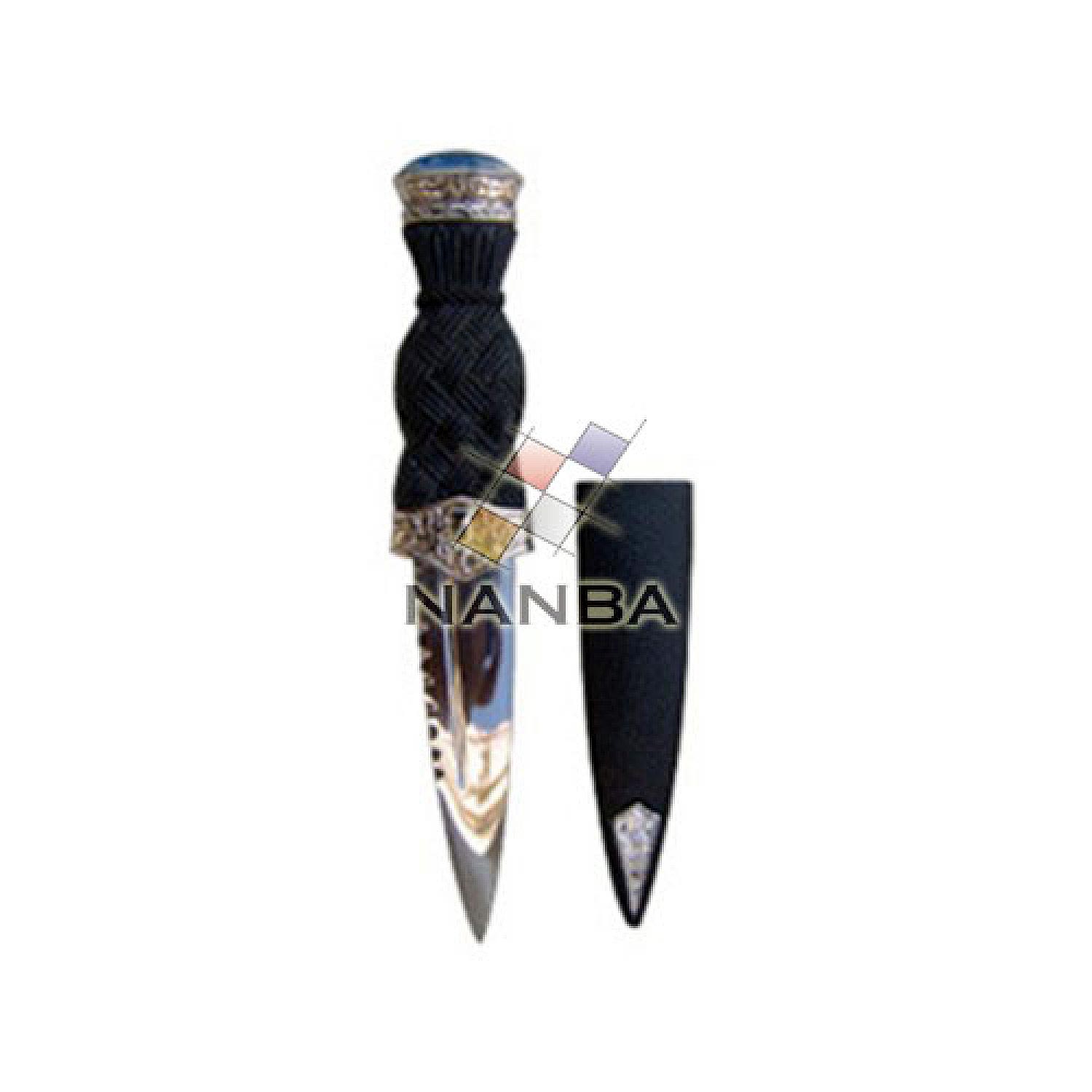 Sgain Dubh Knife With Sky Blue Stone Sgain Dubh Knife With Sky Blue Stone