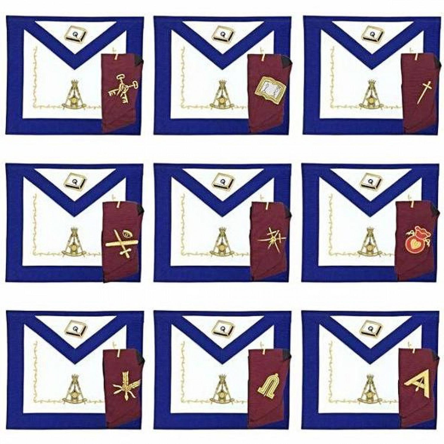 sonic Regalia 14th Degree Officers Apron and Collar Set sonic Regalia 14th Degree Officers Apron and Collar Set