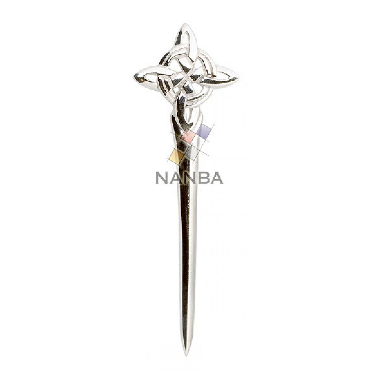 Sterling Silver Celtic Circle Kilt Pin Sterling Silver Celtic Circle Kilt Pin