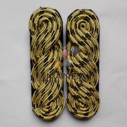Uniform Gold And Black Cord Shoulder Board