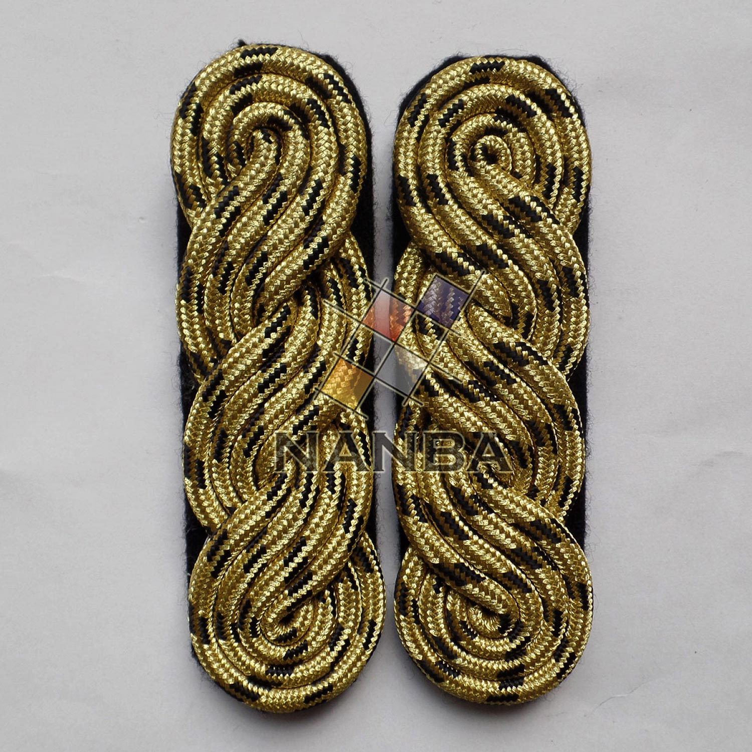 Uniform Gold And Black Cord Shoulder Board Uniform Gold And Black Cord Shoulder Board