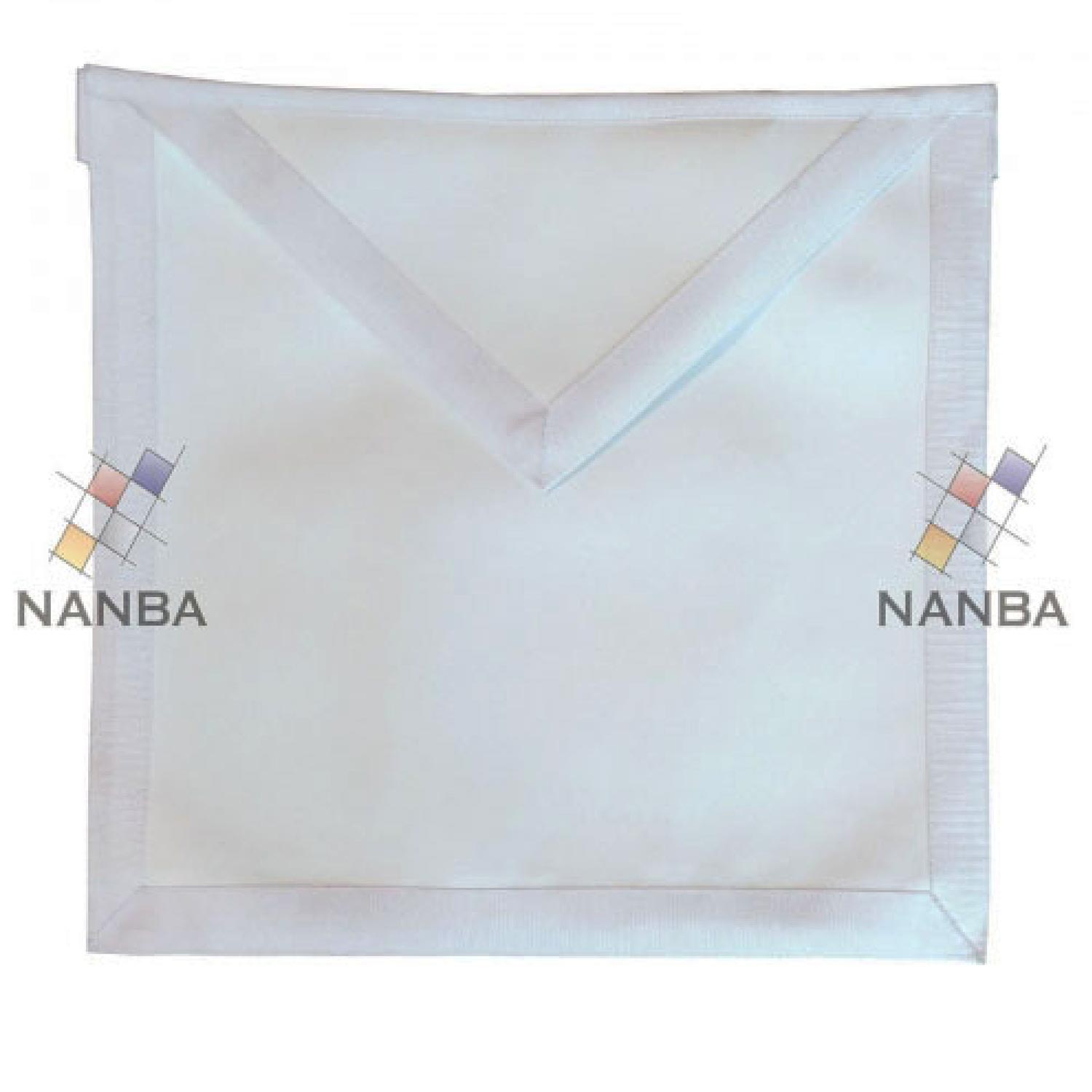 White Lodge Regalia Apron Machine Made Embroidery White Lodge Regalia Apron Machine Made Embroidery