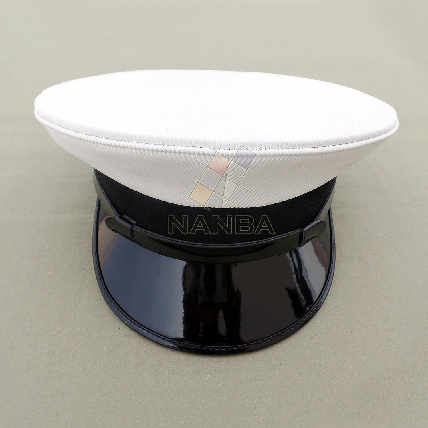 White Peaked Cap Plain White Peaked Cap Plain